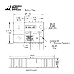Plug Anderson SB120 Gray