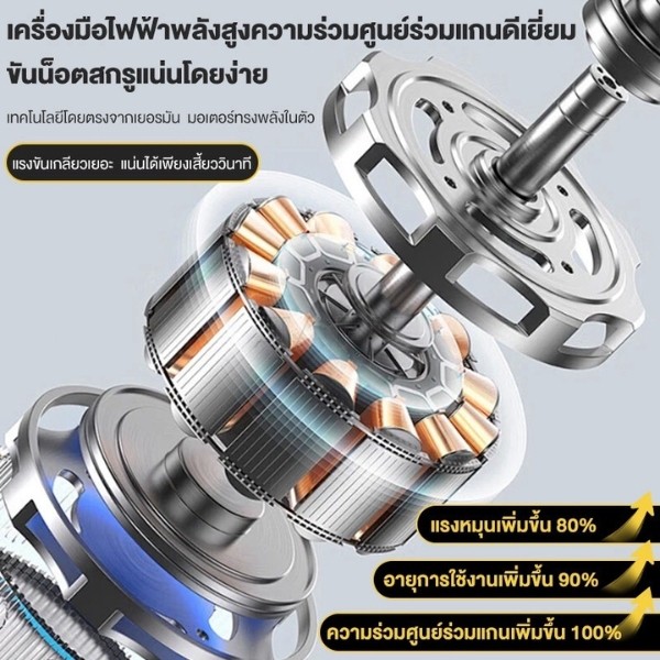 ไขควงไฟฟ้าไร้สาย JIAPU - Image 4